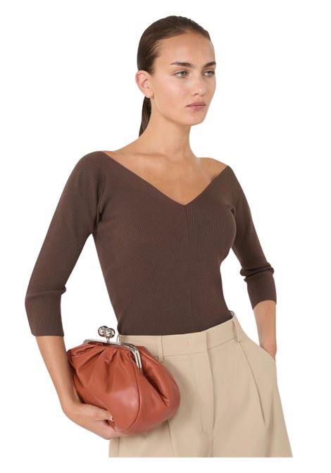 Pasticcino Bag Medium in montone - RUGGINE Weekend MAXMARA | CUBICO073
